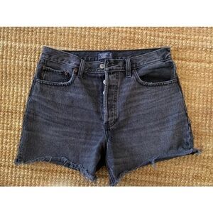 Abercrombie & Fitch High Rise 4” Denim Short Size 29 / 8 in Washed Black